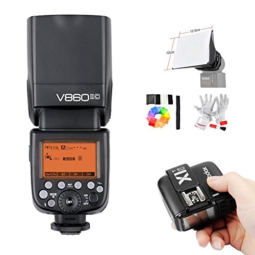 Godox V860II-C Blitzgeräte 2.4G GN60 TTL HSS 1/8000s mit 2000mAh Akku Kamera Flash Speedlite mit Godox X1T-C Sender, Pergear Reinigung Set/Mini Softbox/Farbfilter für Canon EOS Kameras 750D 760D 70D 6D 7D 60D 550D 650D 5D Mark II/III Godox V860II-C Blitzgeräte 2.4G GN60 TTL HSS 1/8000s mit 2000mAh Akku Kamera Flash Speedlite mit Godox X1T-C Sender, Pergear Reinigung Set/Mini Softbox/Farbfilter für Canon EOS Kameras 750D 760D 70D 6D 7D 60D 550D 650D 5D Mark II/III Bilder
