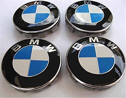 4x BMW 68 mm Wheel Centre Caps Hub Covers/Wheel Caps Hub Cover Wheel Blue/White/Logo Full Set Caps 1 3 4 5 6 7 8 Series X1 X3 X4 X5 X6 Z3 Z4 36136783536 36131095361 36136768640 E36 E38 E39 E46 E (White)