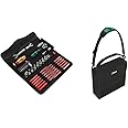 Wera 05135926001 KK W 1 Kraftform Kompakt W1 Wartung, Werkzeug-Set, 35-teilig, Schwarz, Stück & 2go 2 Werkzeug-Container, 3-t