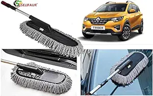 Selifaur Microfiber Flexible Duster Car Wash | Car Cleaning Accessories | Microfiber | Brushes | Dry/Wet Home, Kitchen, Office Cleaning Brush with Expandable Handle for Triber