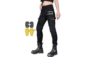 CBBI-WCCB Femme Moto Jeans Motocycles Pantalon Motard Pantalon
