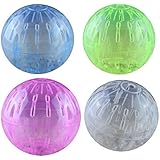 Haustier Nagetier Mäuse Jogging Hamster Gerbil Ratte Spielen Kunststoff Spielzeug Übung Ball Zufällig Farbe (multi)