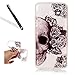 Produktbild Handyhülle für Galaxy J7 2017,Silikon Hülle für Galaxy J7 2017,Leeook Ultra Dünn Flexibel Transparent Silikon Bumper Schale Rückseite Handyhülle Schutzhülle Cool Kreative Schädel Blume Durchsichtige TPU Crystal Clear Case Backcover Tasche Etui für Samsung Galaxy J7 2017 + 1 x Schwarze Eingabestift-Schädel Blume