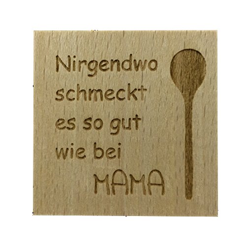 Holzwürfel für die Mama mit liebevollen Sprüchen eingraviert – Muttertag Geschenk - 7