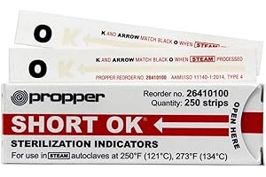 Propper Manufacturing 26410100 Sterilization Indicator Strip, 4" Length (Pack of 250)