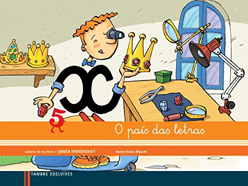 Caderno de escritura Pauta Montessori 5: O país das letras