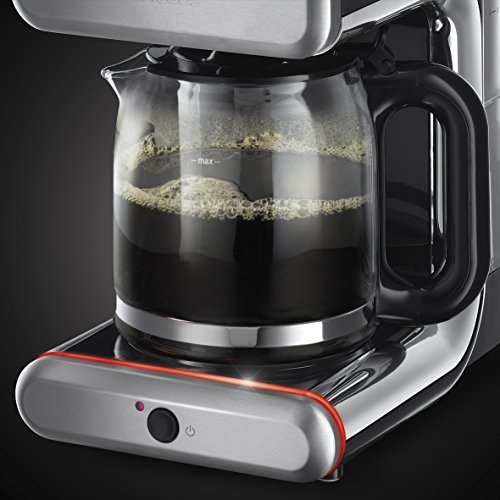Russell Hobbs Illumina 20180-56 Glas-Kaffeemaschine mit Brausekopf-Technologie und Schnellheizsystem silber / schwarz - 5