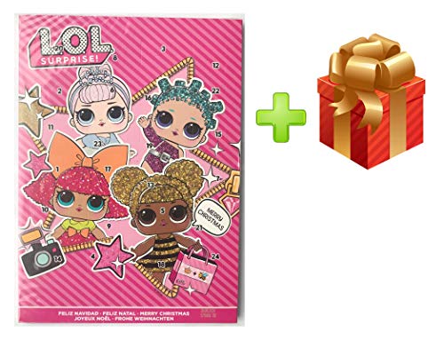 Preisvergleich Produktbild Character L.O.L. Surprise Adventskalender mit Vollmilchschokolade für Weihnachten 2018 + Überraschungsgeschenk (Order Before 27TH of November for Express DELIVERY) LOL