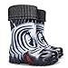 Childrens Wellington Boots Wellies Rainy Shoes Kids All UK Sizes - Zebra (UK 3-4 (EU 20-21) Baby)