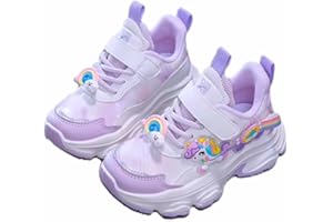 ORJANA Scarpe da Ginnastica per Bambina, Sneakers Unicorno, Suola Rialzata, Design Arcobaleno