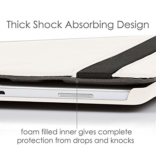 ForeFront Cases® Neue Leder Drehbar Hülle / Tasche / Case / Cover für Samsung Galaxy Tab S 10.5 T800 – Rundum-Geräteschutz und intelligente Auto-Sleep-Wake-Funktion mit 3-JAHRES-GARANTIE VON FOREFRONT CASES – inkl. Eingabestift - 8