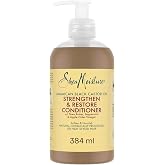 SheaMoisture Strengthen &amp; Restore Conditioner - For Natural, Damaged or Chemically Treated Hair - With Black Castor Oil and S