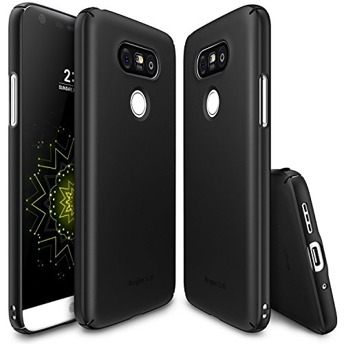 Funda LG G5  Ringke  SLIM  Cubierta ultrafina  c  modo ajuste  Lado esencial al lado del borde de la cobertura de recubrimiento superior  dura de la PC de la piel para LG G5 2016 - SF Black
