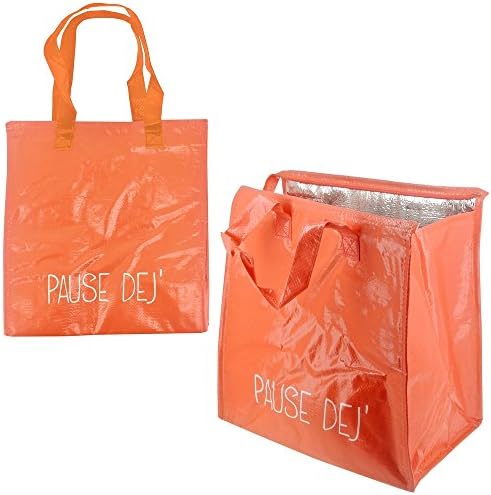 Promobo -Sac Fraicheur Isotherme 19L Spécial Glacière Magasin Pour Surgelés Avec Zip Et Poignée Saumon