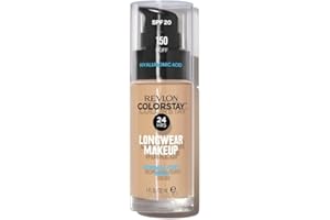 Revlon Colorstay Liquid Foundation Makeup for Normal to Dry Skin SPF20 Medium to Full Coverage Oil Free, Natural Finish, Buff (150) Unisex, 30 ml