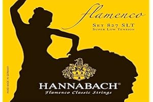 Hannabach Cuerdas para guitarra clásica Flamenco serie 827 Super Low Tension juego de 3 bajos Made in Germany - 8277SLT
