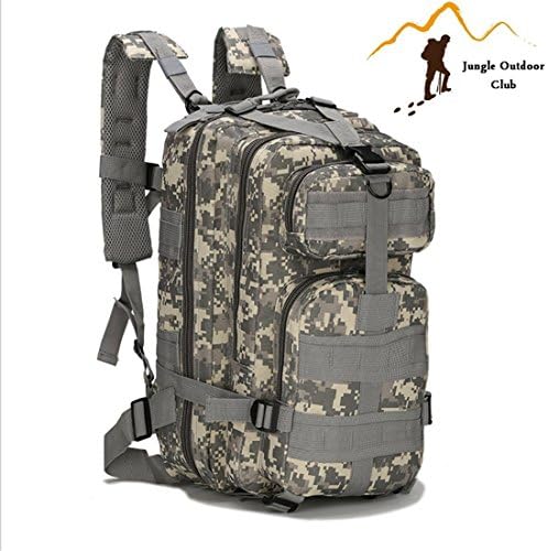 Jungle Field 3P Bag 30L MOLLE Attack Pack Military Rucksack Hiking Camping Climbing recreation cycling Tactical Backpack ,ACU digital