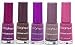 Color Fever Nail Polish Mini Pops - Nude Violet Pink Combo, 0.85 Ounce (Pack of 5) RS.225.00