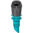 Gardena Micro-Drip-System Spray Nozzle 90 degrees: 90 degree spray head, adjustable, water-saving sprinkling, spraying range 2.5 m, 5 units (13320-20), Anthracite, Turquoise