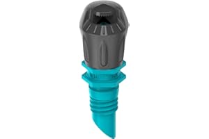Gardena Micro-Drip-System Spray Nozzle 90 degrees: 90 degree spray head, adjustable, water-saving sprinkling, spraying range 2.5 m, 5 units (13320-20), Anthracite, Turquoise