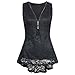 Produktbild Malloom® Frauen Sommer Spitze Weste Top Sleeveless beiläufige Tank Bluse Tops Damen Schulterfrei Weiches Material Ladies Sommer Elegant Chic Oberteil Locker Bluse Tops T-Shirt
