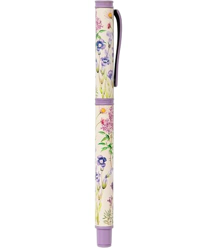 Lot De 2 Stylos à Bille - Design Abeilles Et Fleurs - Encre Noire - Style Champêtre Et Mignon - 12