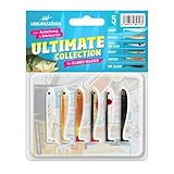 Lieblingsköder Gummiköder 5cm - 6 Gummifische Zum Spinnangeln auf Barsche & Forellen, Barschköder Zum Spinnfischen, Gummishads, Farbe Lieblingsköder:Ultimate Collection klares Wasser