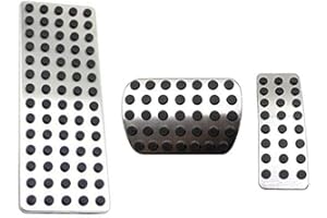 KEBONDS Copertura per pedale acceleratore/freno in acciaio INOX antiscivolo