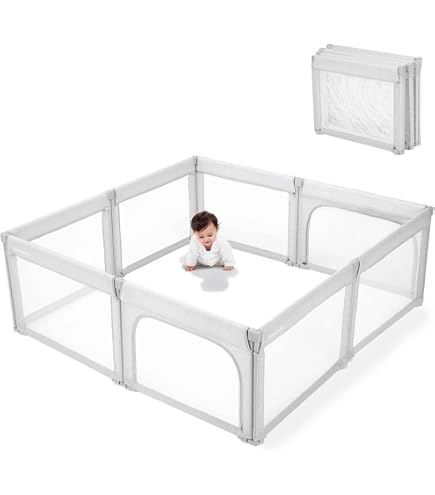 Uanlauo Tapis Bébé XXL 200x180 Cm – Épaisseur 1,5 Cm, Mousse XPE Imperméable, Pliable Avec Sac De Transport, Tapis De Motricité Éveil Réversible Animaux Colorés