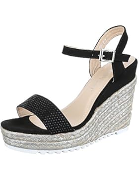 Keilsandaletten Damen Schuhe Plateau Keilabsatz/ Wedge Keilabsatz Schnalle Ital-Design Sandalen / Sandaletten