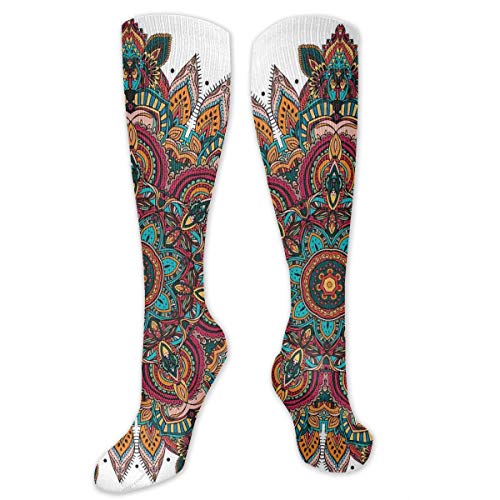 Preisvergleich Produktbild Juzijiang Personalized Compression SocksEthnic Mandala Design Asian Unifying Centre Eastern Religion Sign Pattern PrintBest Medical,for Running,HikingVaricose VeinsCirculation & Recovery