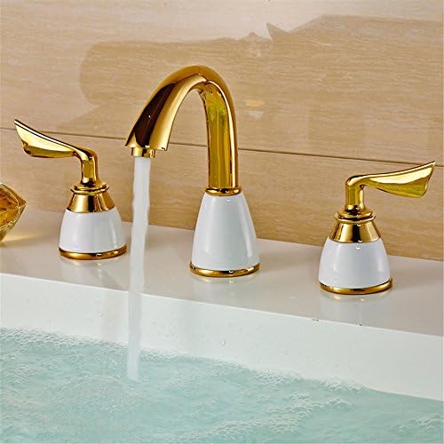 MIAORUI The bathroom full copper faucet/European rotation of three sets of mixed water/basin wash basin wash basin faucet,a