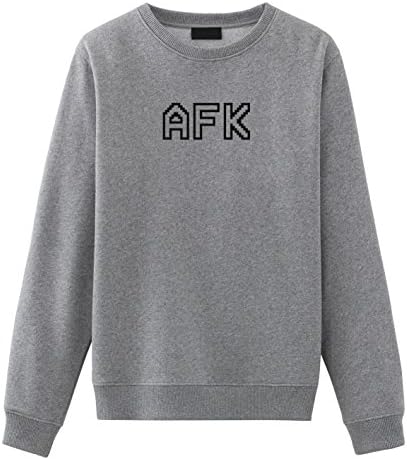 AFK GAMING Embroidered Sweatshirt Grey Large