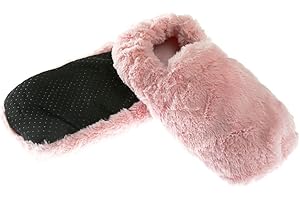 Pelucho - Chaussons Chauffants - Bien-Être, Chaleur et Douceur - Bouillotte Sèche Micro-Ondable - Grains de Blé et Fleurs de Lavande - Fabriqués en France