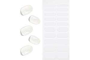 Nagelfolie Transparent, KALEFUL Gel Nail Nagelfolien Selbstklebend Uv Härtend Nail Art Sticker Dekoration Nageldesign Zubehör