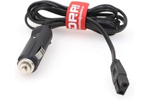 DRRI Mini frigorifero 12 V DC 2 pin cavo di alimentazione per frigorifero Mobicool, frigorifero portatile, stile Gio, AEG Cooler, congelatore auto, frigorifero (3 m)