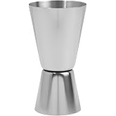 Cocktail Dispenser, Jigger Double Glass 30/60 ml, Stainless Steel Alcohol Dispenser for Bar, Party, Professional Bartender
