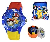 Unisex Silikon Quarz Analog Armbanduhr für Kinder & Kordelzug Gym Schule Schuh Tasche