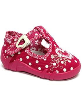 Hausschuhe 13-102, Amaranth/Polkadot, Gr 20