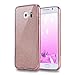 Produktbild Galaxy S6 Hülle Silikon,Galaxy S6 Hülle Glitzer,Galaxy S6 Hülle Transparent,Galaxy S6 Hülle Gold,EMAXELERS Schutzhülle Für Samsung Galaxy S6 Hülle Transparent,Samsung Galaxy S6 Hülle 3D Bling Cristal Hülle Case,Galaxy S6 Hülle Blumen,Galaxy S6 Hülle Bling Glitter Glitzer Glanz Sparkle Klar Soft Silicone TPU Tasche Handytasche Hülle Schale Etui Für Samsung Galaxy S6,Rose Gold TPU