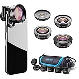 lente telefoto 2x gloxy {5 en 1 Lente de la cámara del teléfono profesional} Universal para iPhone XR / XS / XS MAX / X / 8 7 6 Plus, teléfonos inteligentes y tabletas con Android, Samsung. Con gran angular de 170 °, lente macro de 10X, zoom de 2.0X Telefoto, 110 ° Gran angular, 195 ° Lente ojo de pez fácil para que tome mejores fotografías y capture la belleza instantánea en su teléfono celular.