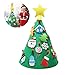 Produktbild Sanmubo DIY Christbaum mit 8 Filzornamente Weihnachtsdekoration Handarbeit für Wohnzimmer Büro Haushalt Kindergeschenk Weihnachtengeschenk Kinderspielzeug