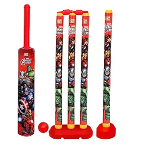 MANAKI ENTERPRISE Cricket Kit Set for Kids 4 Stumps with 1 Bat and 1 Ball for Playing Perfect Cricket Combo Set