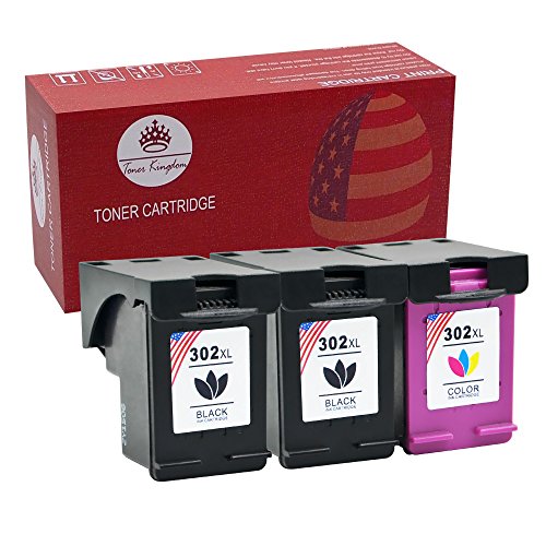 Toner Kingdom 3 Pack Kompatibel HP 302 XL Tintenpatrone Für HP Envy 4520 Officejet 3830 4650 DeskJet 1110 2130 3636 (2 Schwarz +1 Tri-color)