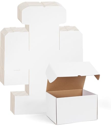 Scatole Di Cartone 22x22x15 Cm – Confezione Da 10 Pezzi, Mono Onda – Per Spedizioni, Imballaggio, E-commerce, Regali