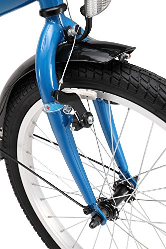 BIKESTAR® Premium Kinderfahrrad für sichere und sorgenfreie Spielfreude ab 6 Jahren ★ 20er Modern Edition ★ Blau & Rot - 8