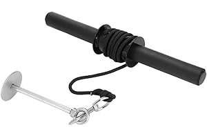 SOULONG Forearm Wrist Curler Exerciser - Rodillo de muñeca con ganchos para pesas, entrenador para antebrazo con ganchos para pesas, antebrazo y fortalecedor para el brazo
