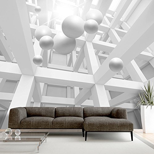 Vlies Fototapete 400x280 cm ! Top - Tapete - Wandbilder XXL - Wandbild - Bild - Fototapeten - Tapeten - Wandtapete - Wand - Abstrakt 3D Optik Kugeln a-C-0029-a-a