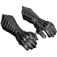 Gantelets Nazgul Médiévaux Acier Noir Antique | Gants Armure Seigneur Des Anneaux | Crusader LARP Repro Authentique