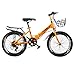 Produktbild Kinderfahrräder Fahrrad Faltrad Kinder Variable Speed Bike Junge Mädchen Fahrrad Outdoor Mountainbike mit Korb (Color : Orange, Size : 20inches)